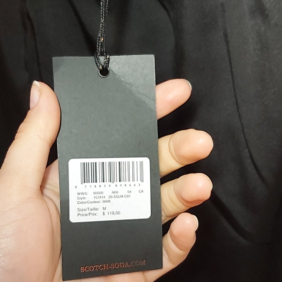 BNWT Scotch & soda black high waisted shorts - Picture 3 of 4